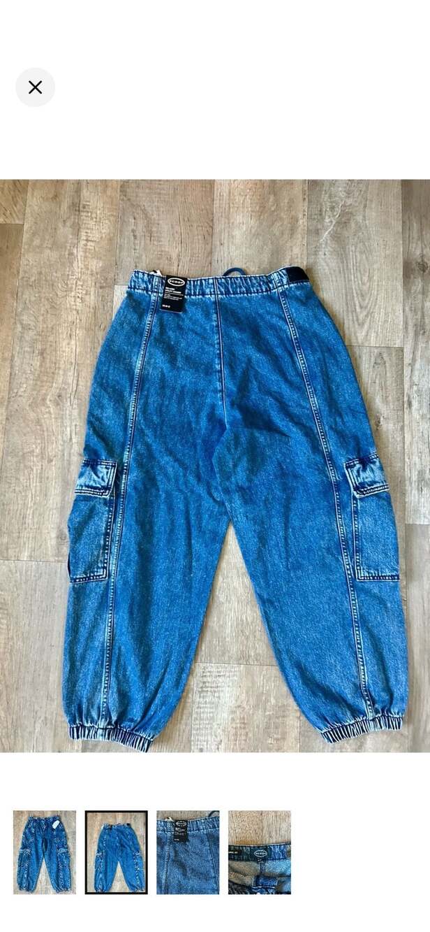 Scoop Women's Relaxed Utility Cargo Jogger Jeans